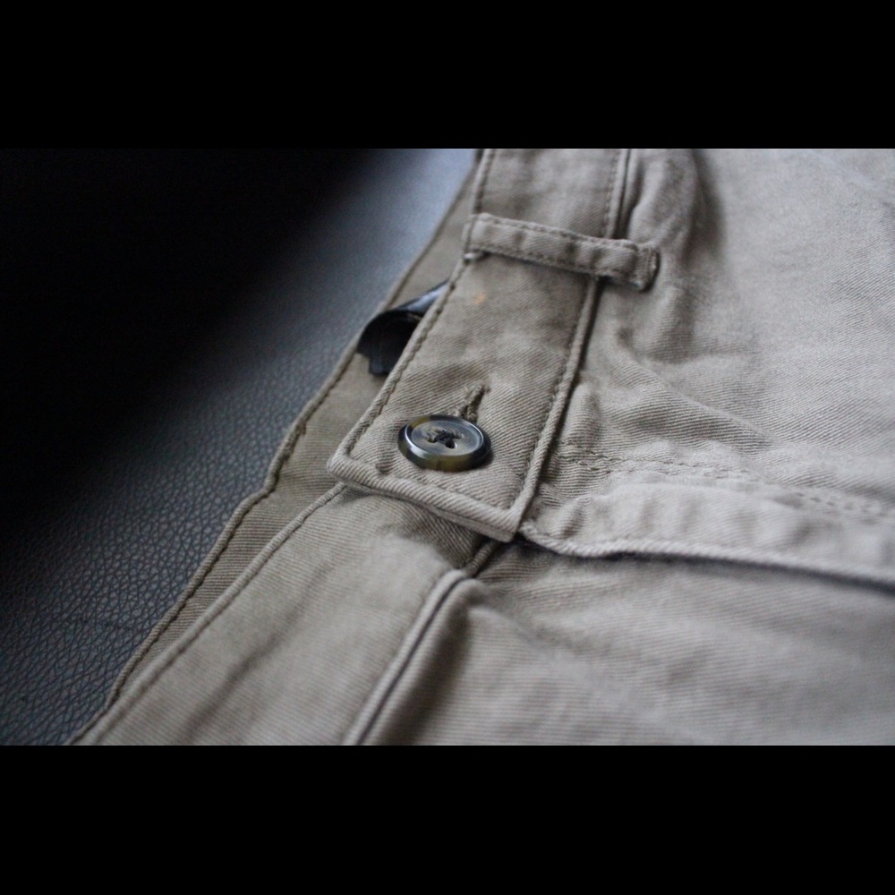 Dark green Jean shorts, bought from H&M. (US 10)